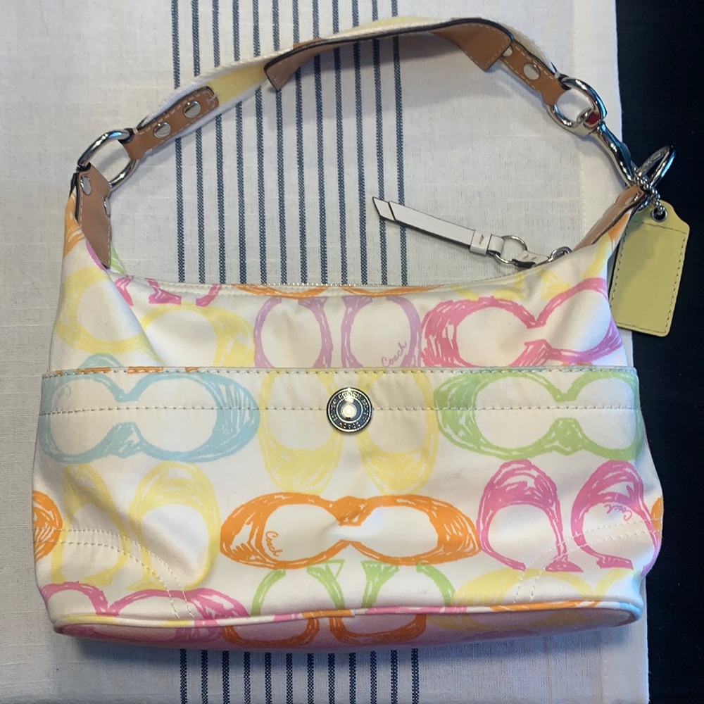 Colorful Coach Signature Purse
